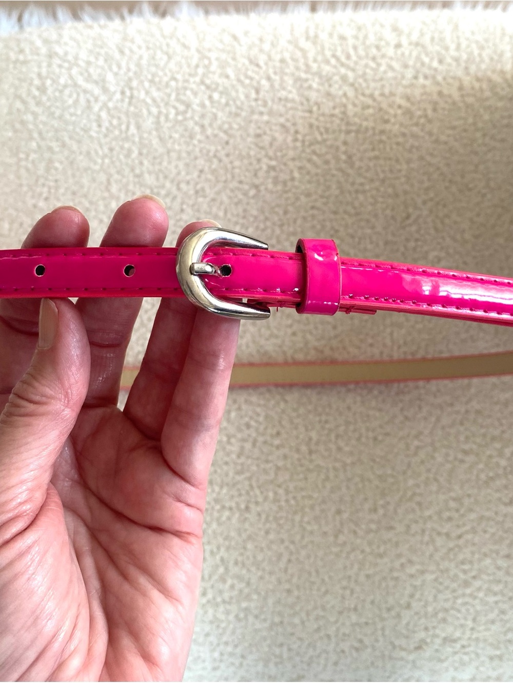 Hot Pink Skinny Women's Belt